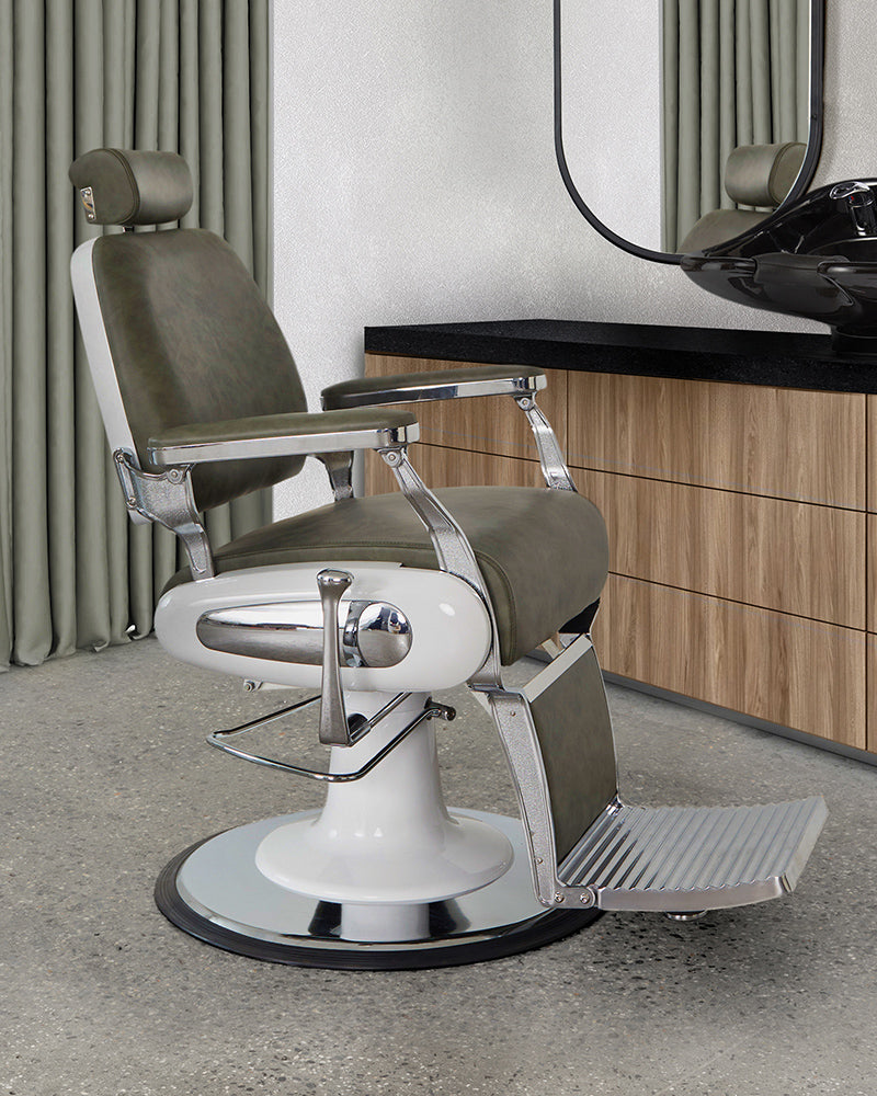 Forest Sage - Green Barber chair